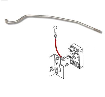Door lock retainer bar, left (837 161 183), VW ...